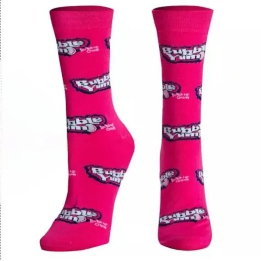 Bubble Gum and‎ Pastries Mens Novelty Crew Socks Size 6-12